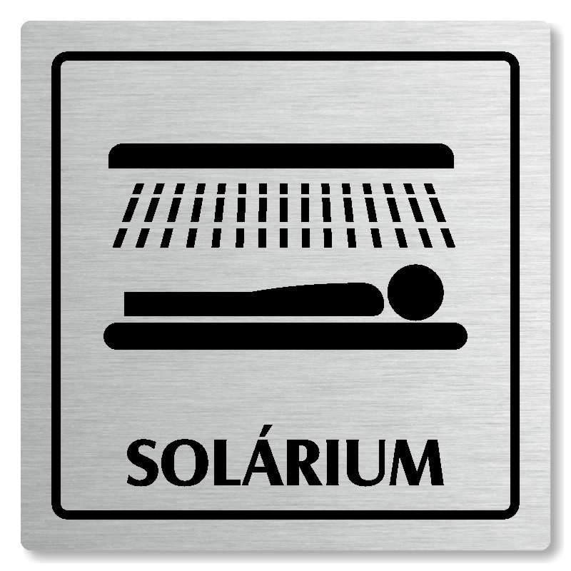 Solárium, 80x80mm, stříbrná, Arizona